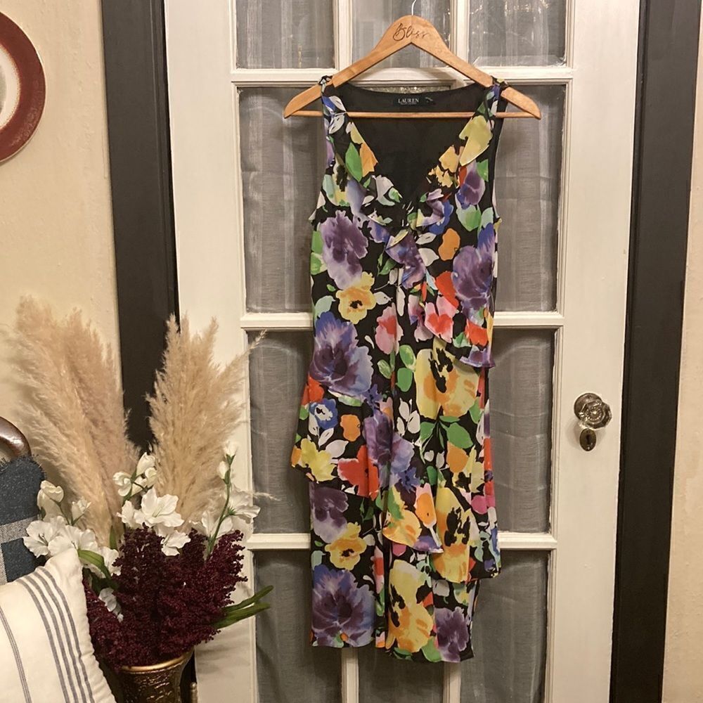 Ralph Lauren Floral Ruffle Dress